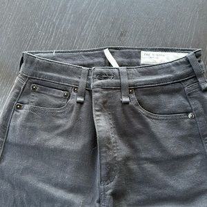 Rag & bone Nina High Rise Ankle Cigarette Jean in Black